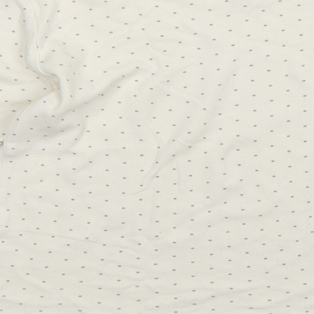 Kiabi Girls White Spotted Basic T-Shirt Size 10 Years