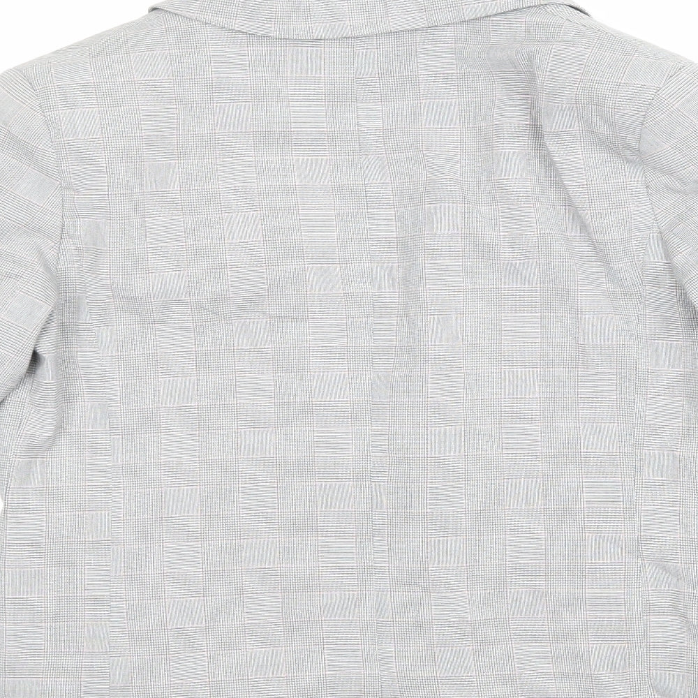 Dorothy Perkins Womens Grey Check Jacket Blazer Size 10