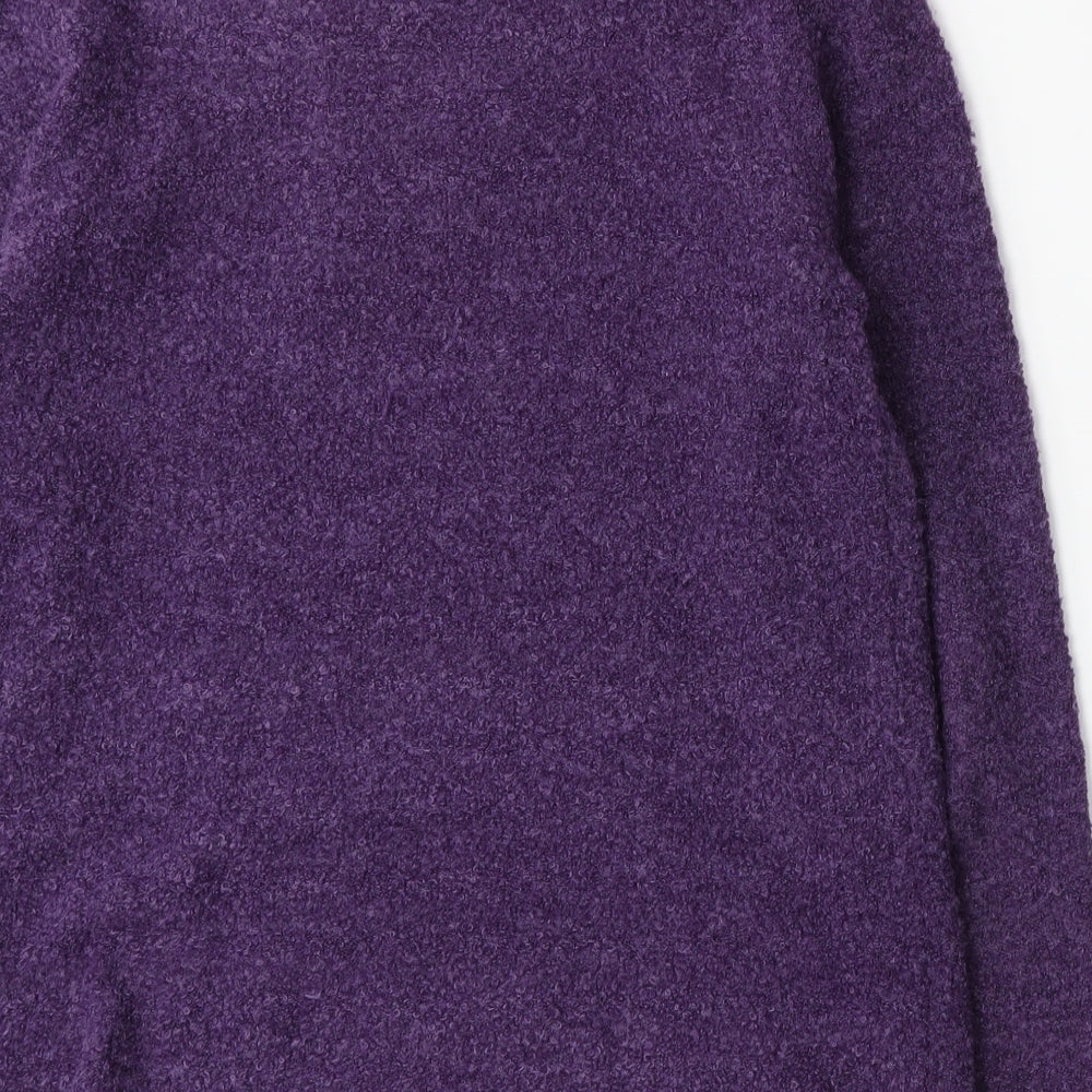 Fay Louise Womens Purple Knit Pullover Jumper Size S