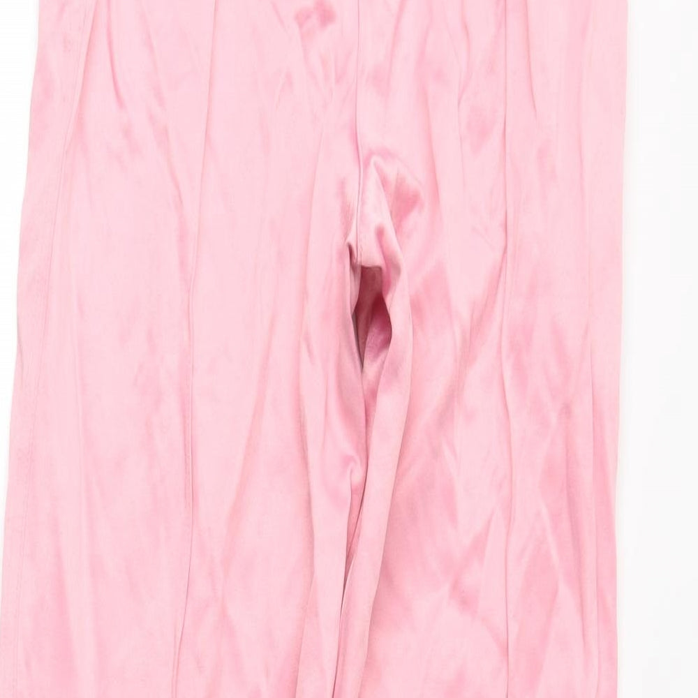 H&M Womens Pink Trousers Size 4 L28 in