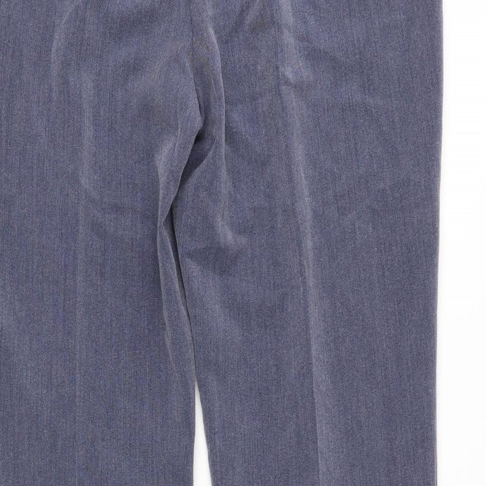 Bonmarché Womens Blue Trousers Size 14 L28 in