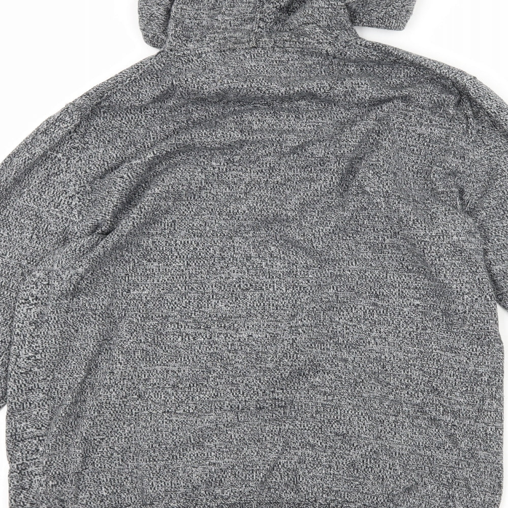 Cambridge Mens Grey Pullover Hoodie Size M