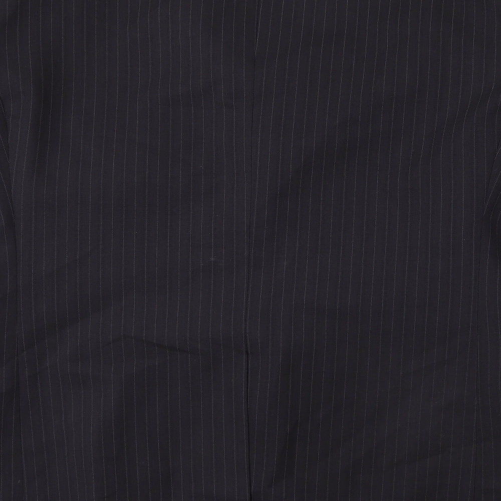 Taylor & Wright Mens Black Striped Jacket Suit Jacket Size 44