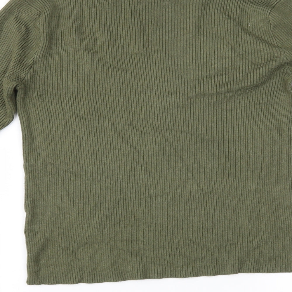 Primark Womens Green Knit Pullover Jumper Size M