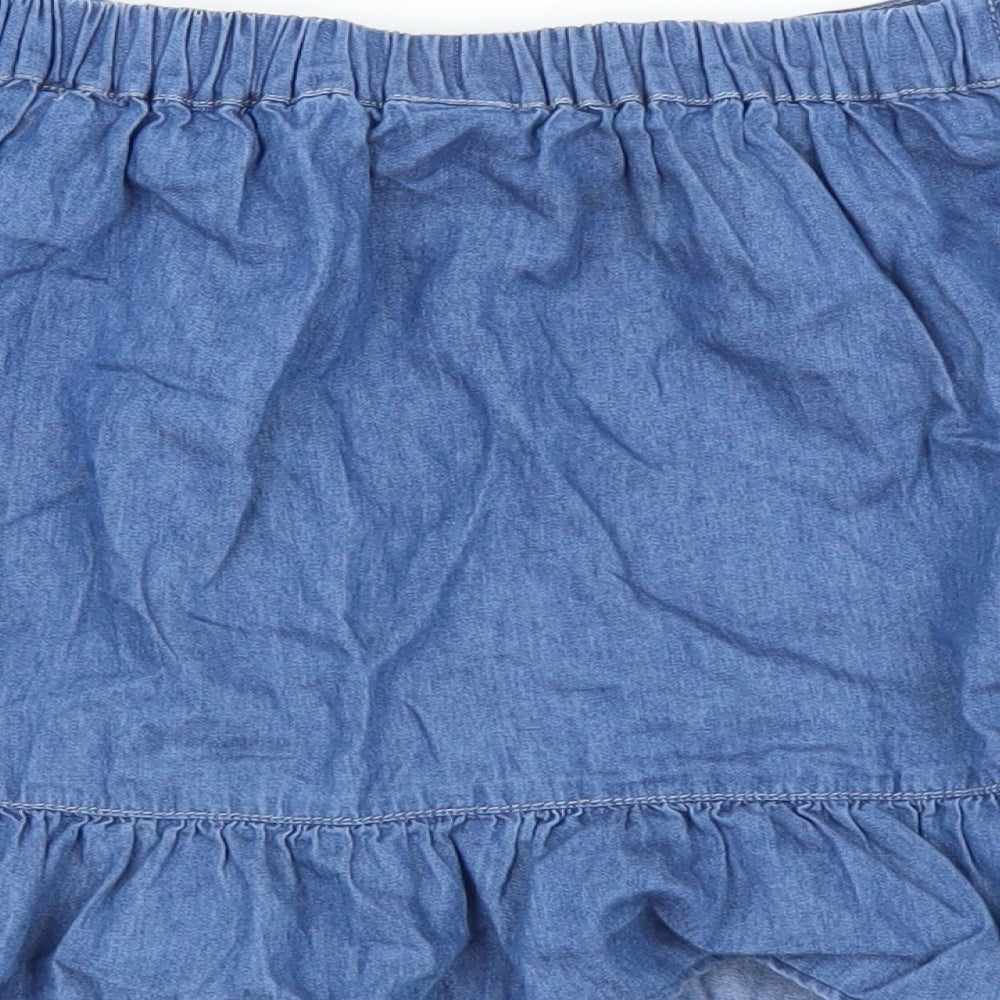 Sainsburys Girls Blue Mini Skirt Size 9 Years