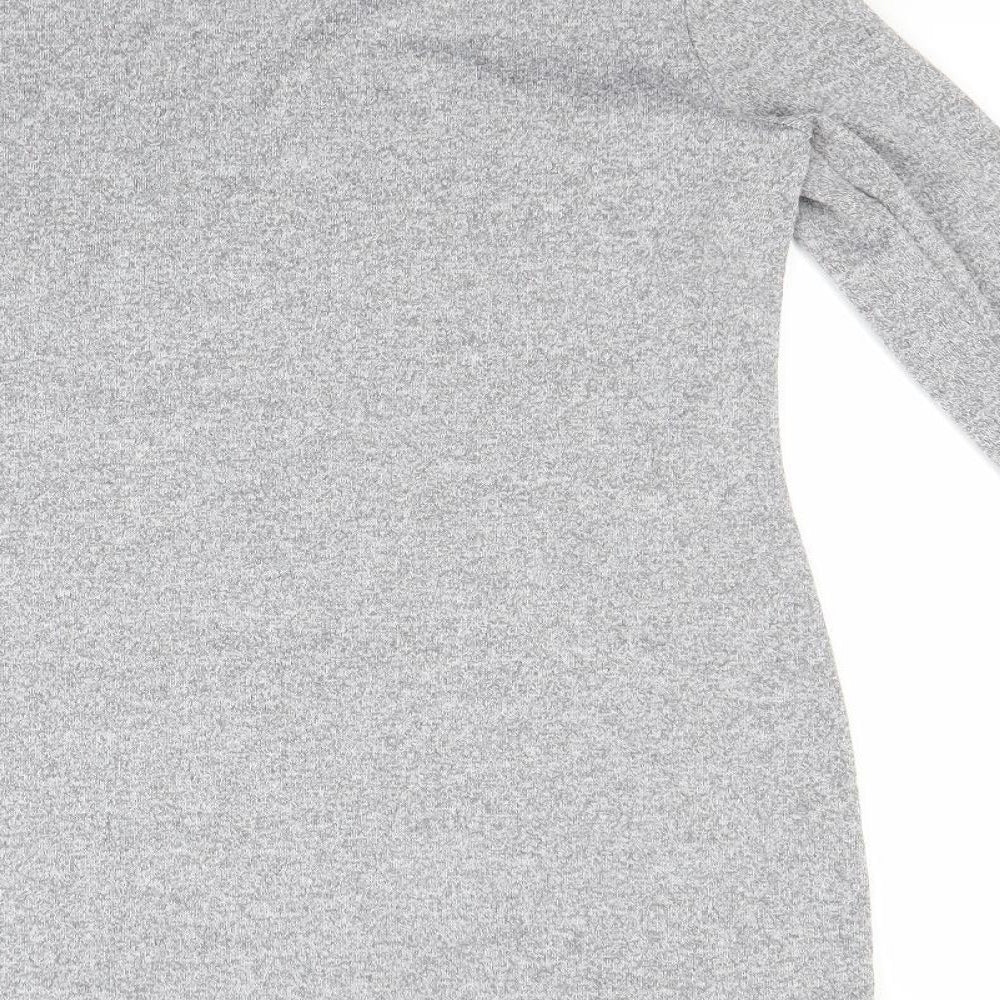 George Womens Grey Henley Jumper Size 10