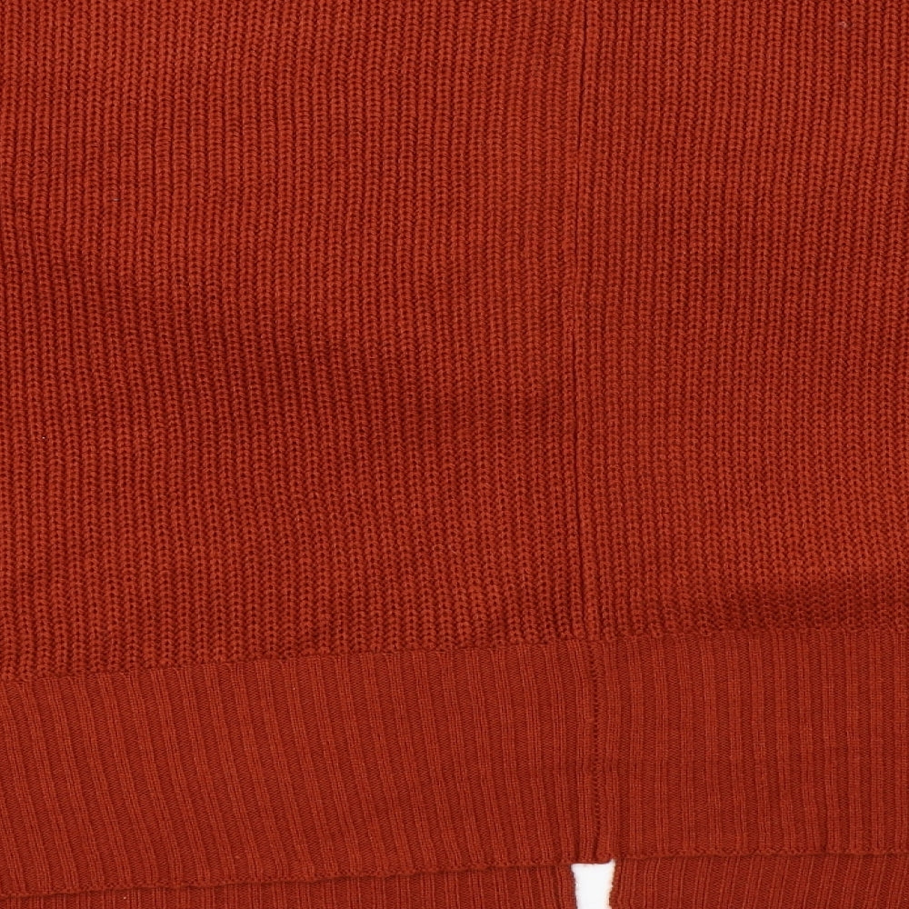 Preworn Womens Orange Wrap Jumper One Size
