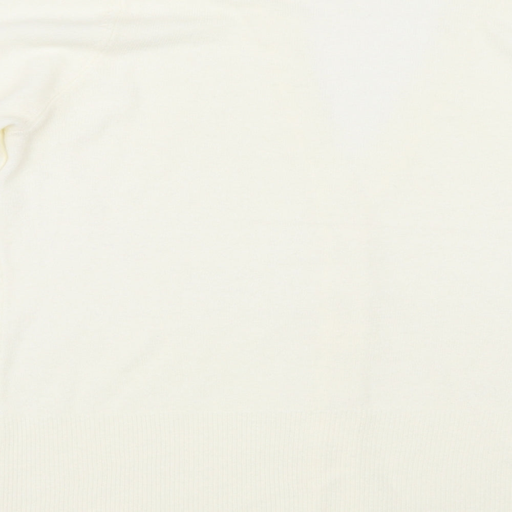 Matalan Womens Ivory Cardigan Jumper Size 12
