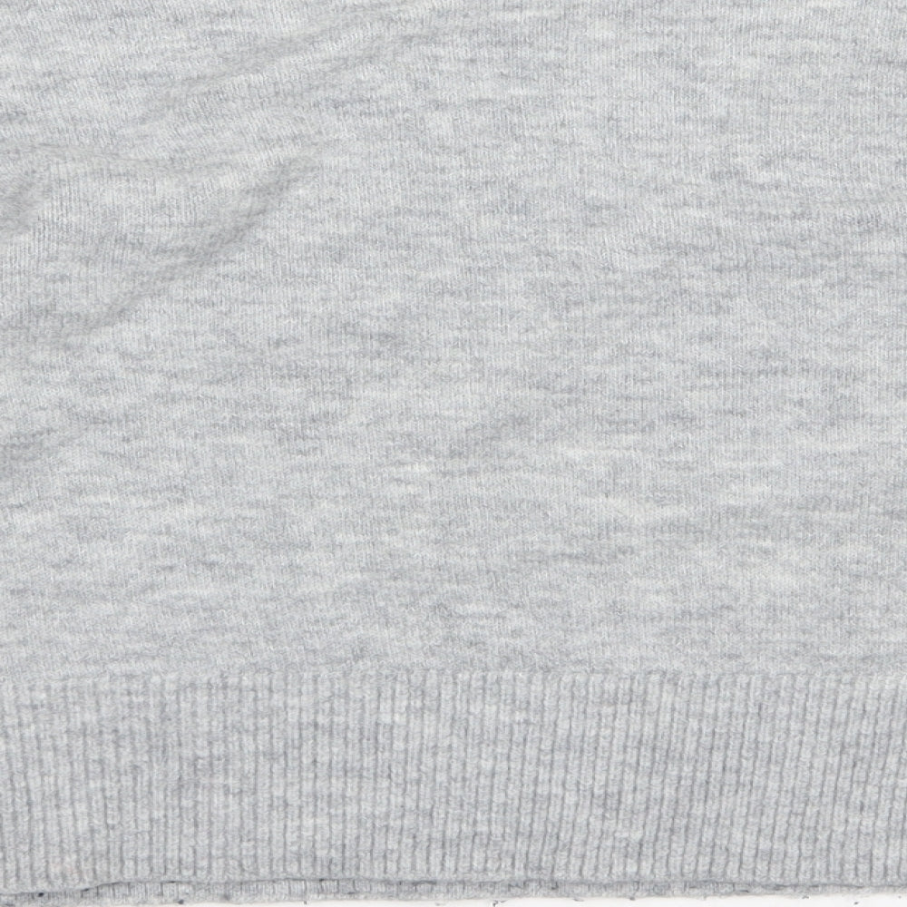 H&M Womens Grey Knit Pullover Jumper Size XS