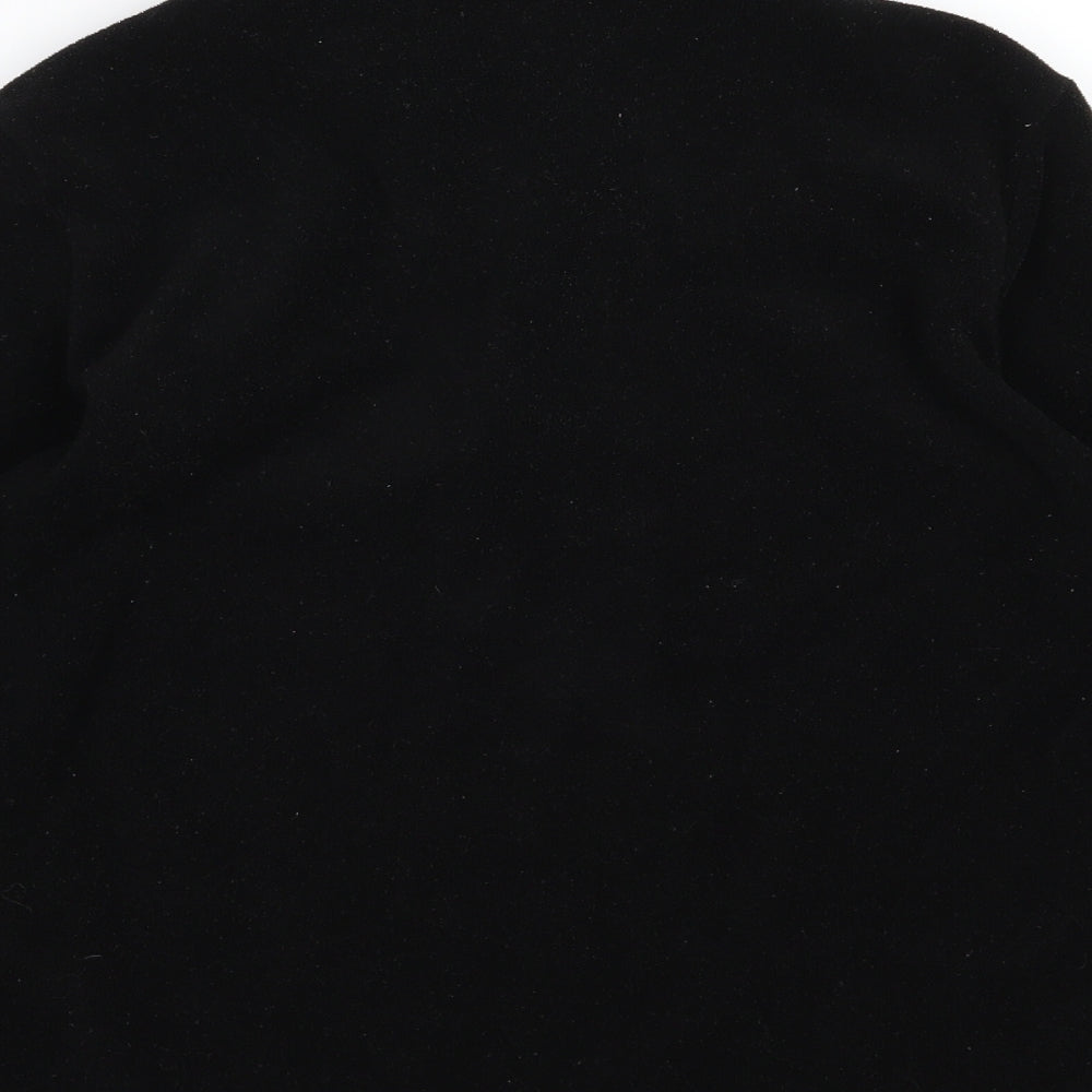 Campri Womens Black Fleece Jacket Size 10