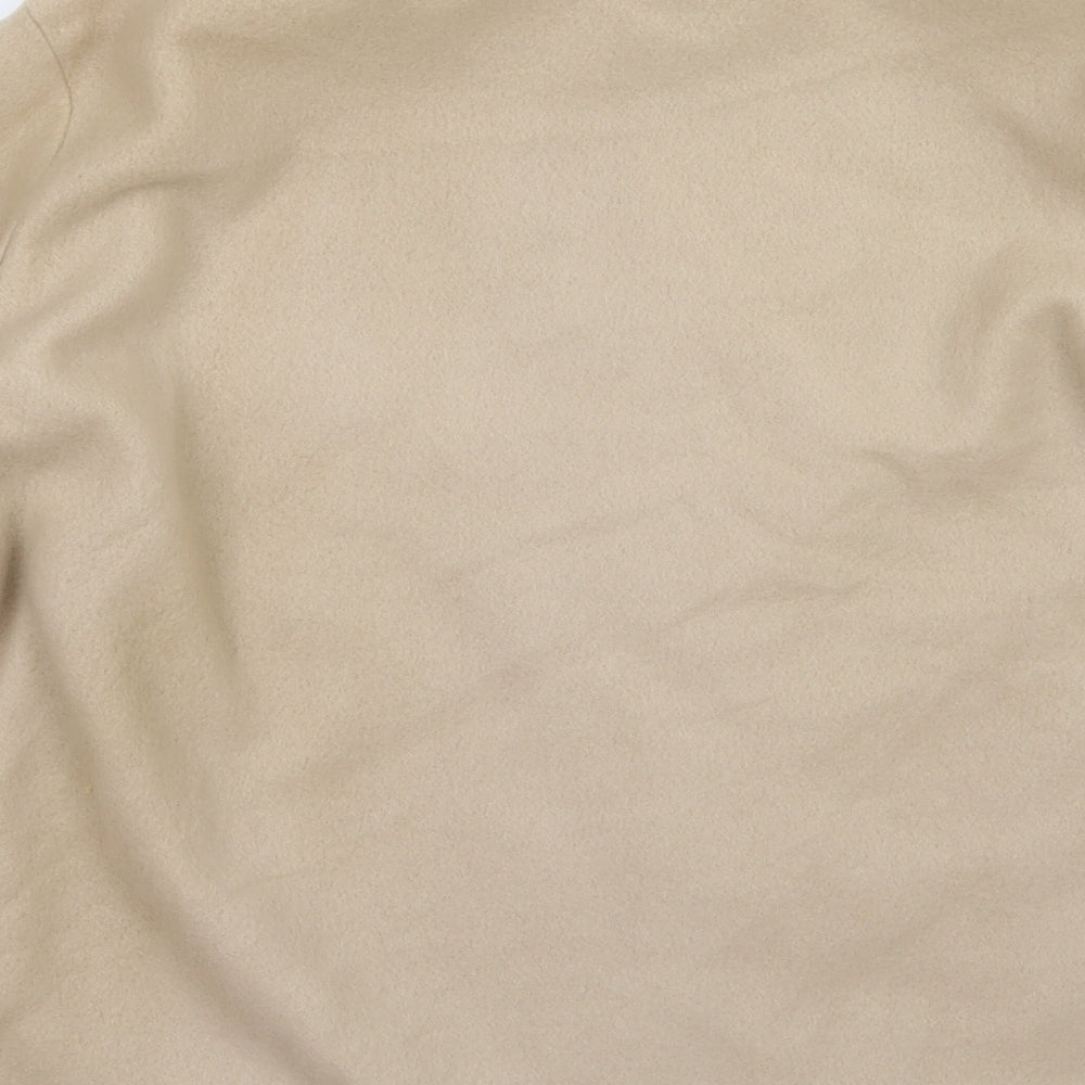 Gabriella Vicenza Womens Beige Fleece Jacket Size 16
