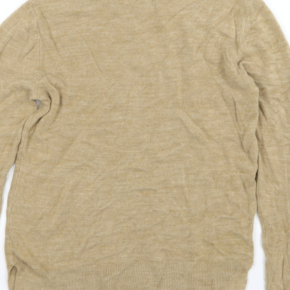 Marks & Spencer Womens Brown Knit Pullover Jumper Size 10