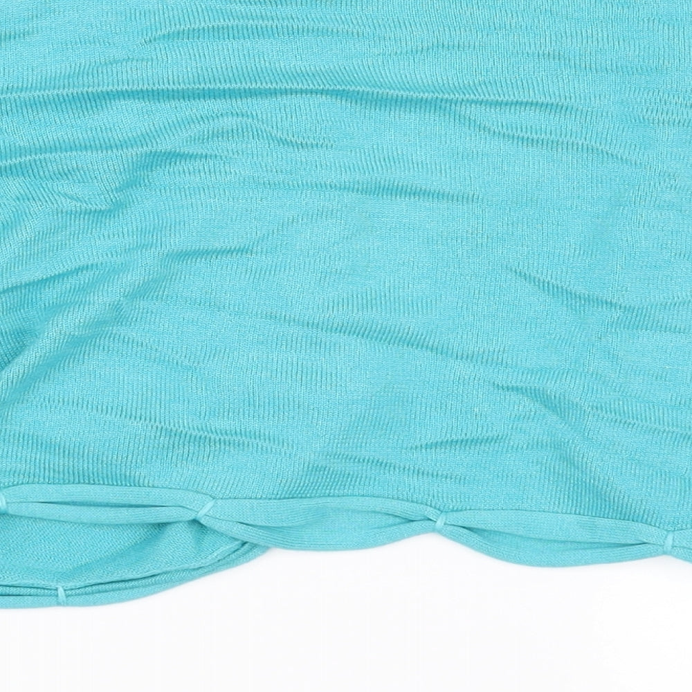 Per Una Womens Blue Cardigan Jumper Size 14