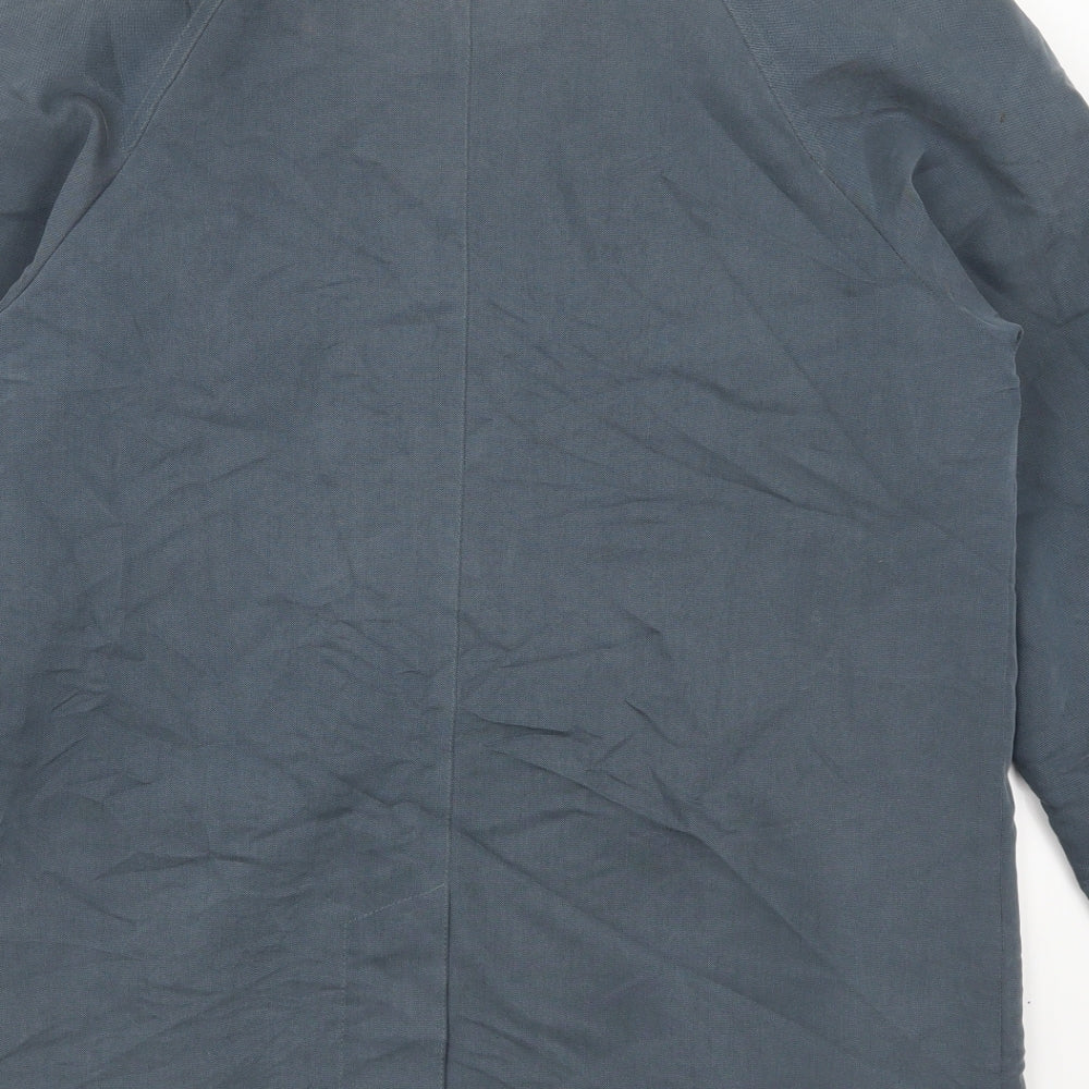 Marshall Womens Blue Overcoat Coat Size S