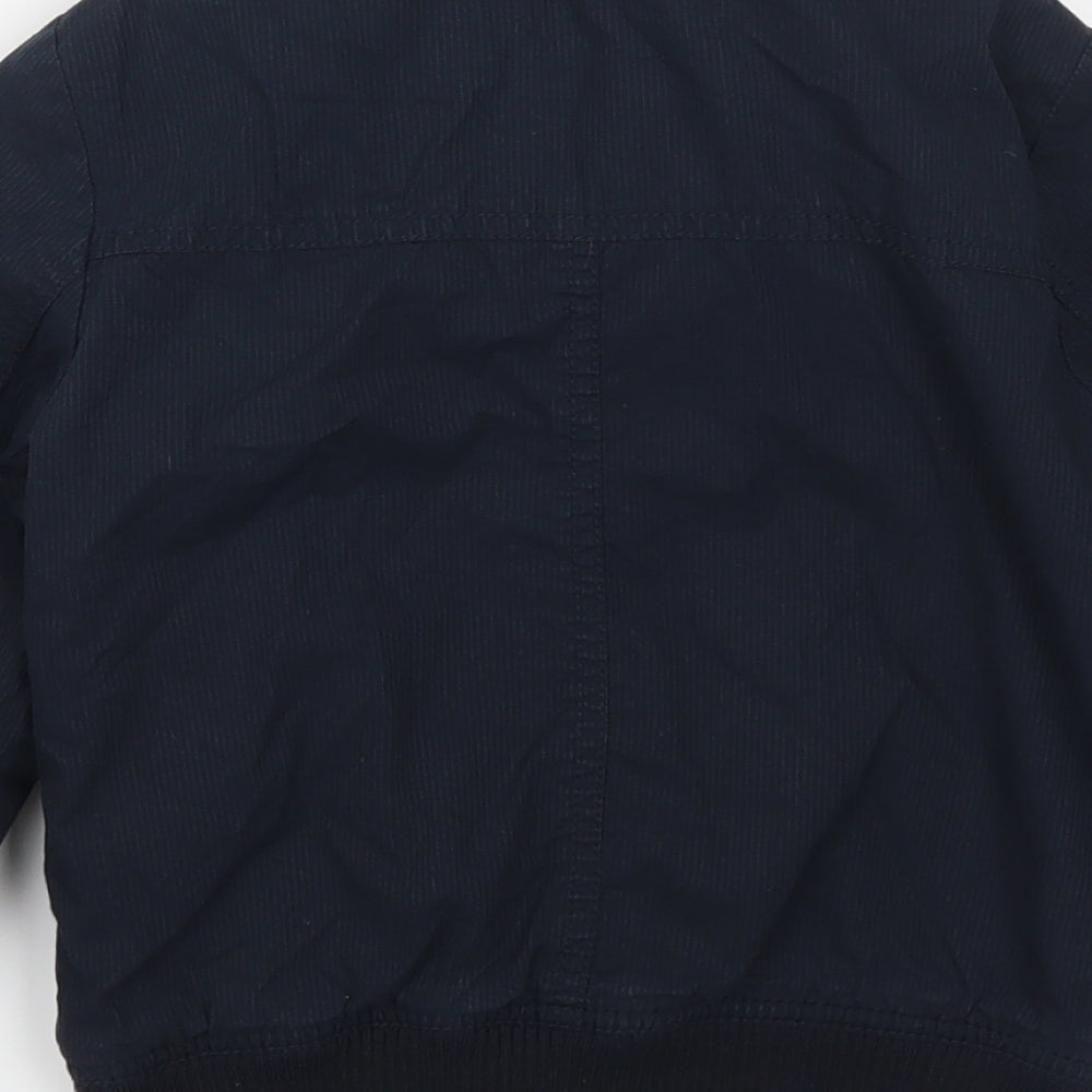 Marks & Spencer Boys Blue Basic Coat Coat Size 5-6 Years