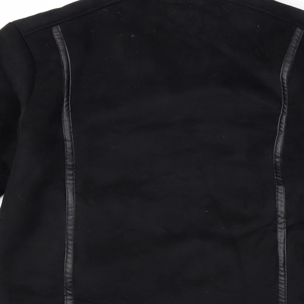 Style Collection Womens Black Jacket Coat Size 12
