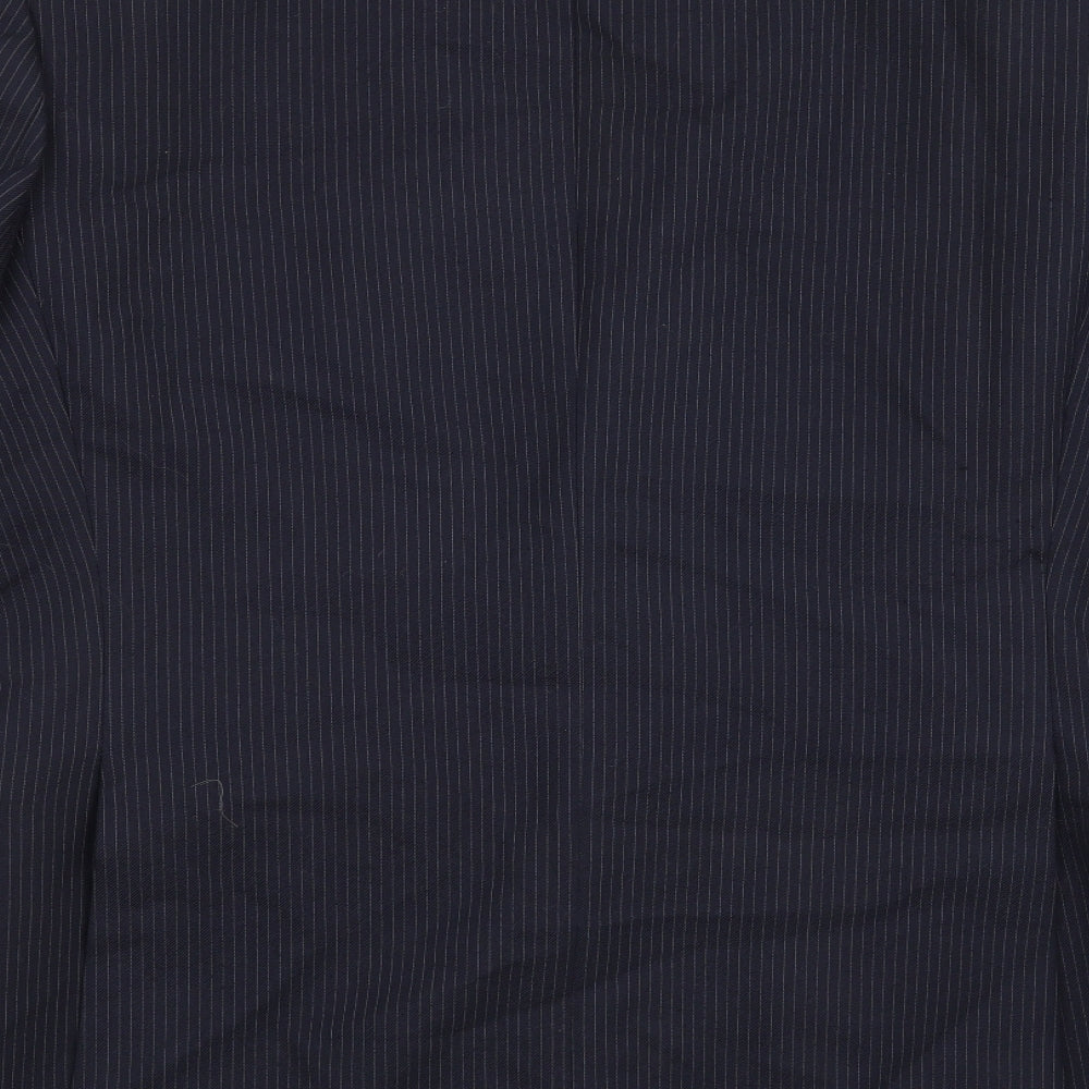Grendale Mens Blue Striped Jacket Blazer Size 42