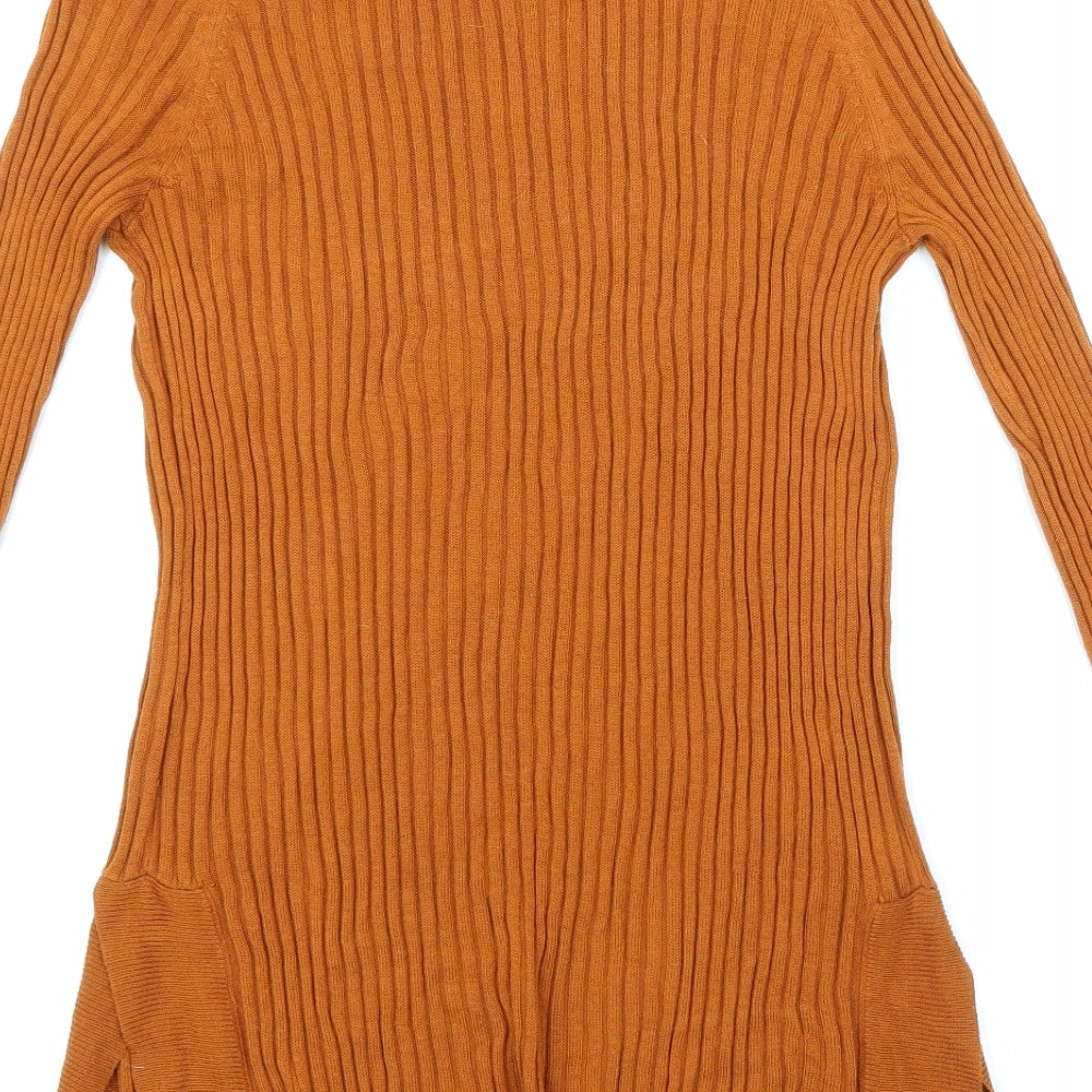 Papaya Womens Brown Knit Pullover Jumper Size 12