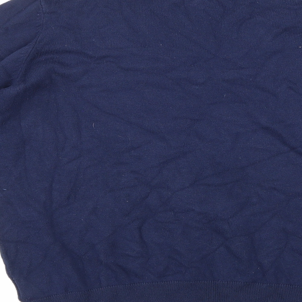 Plum Tree Womens Blue Knit Pullover Jumper Size 14