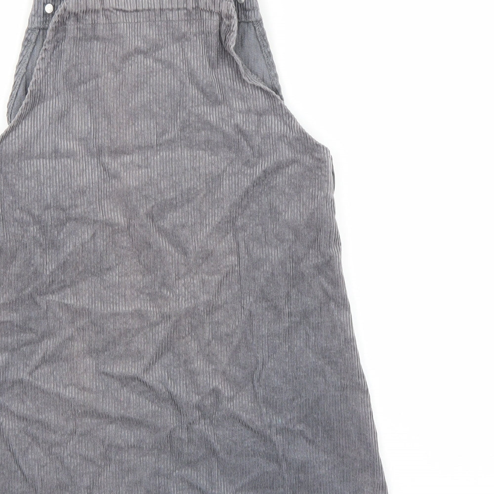 Nutmeg Girls Grey Batik Dungaree One-Piece Size 11-12 Years