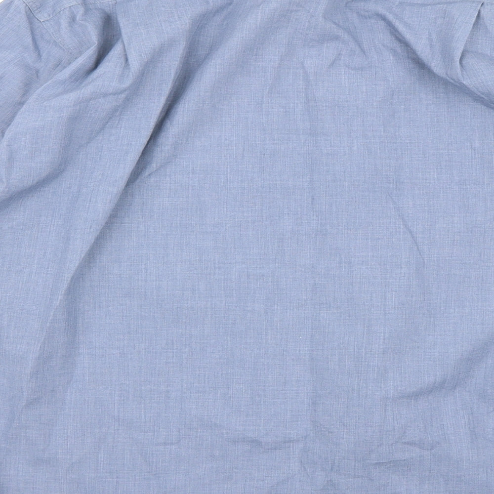 Burton Mens Blue Button-Up Size 15.5