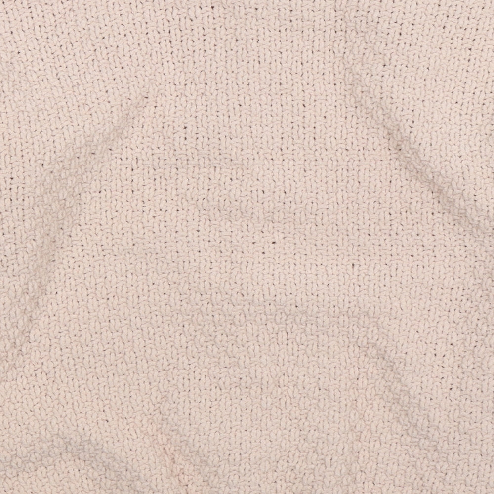 Papaya Womens Beige Knit Pullover Jumper Size S - Oversized