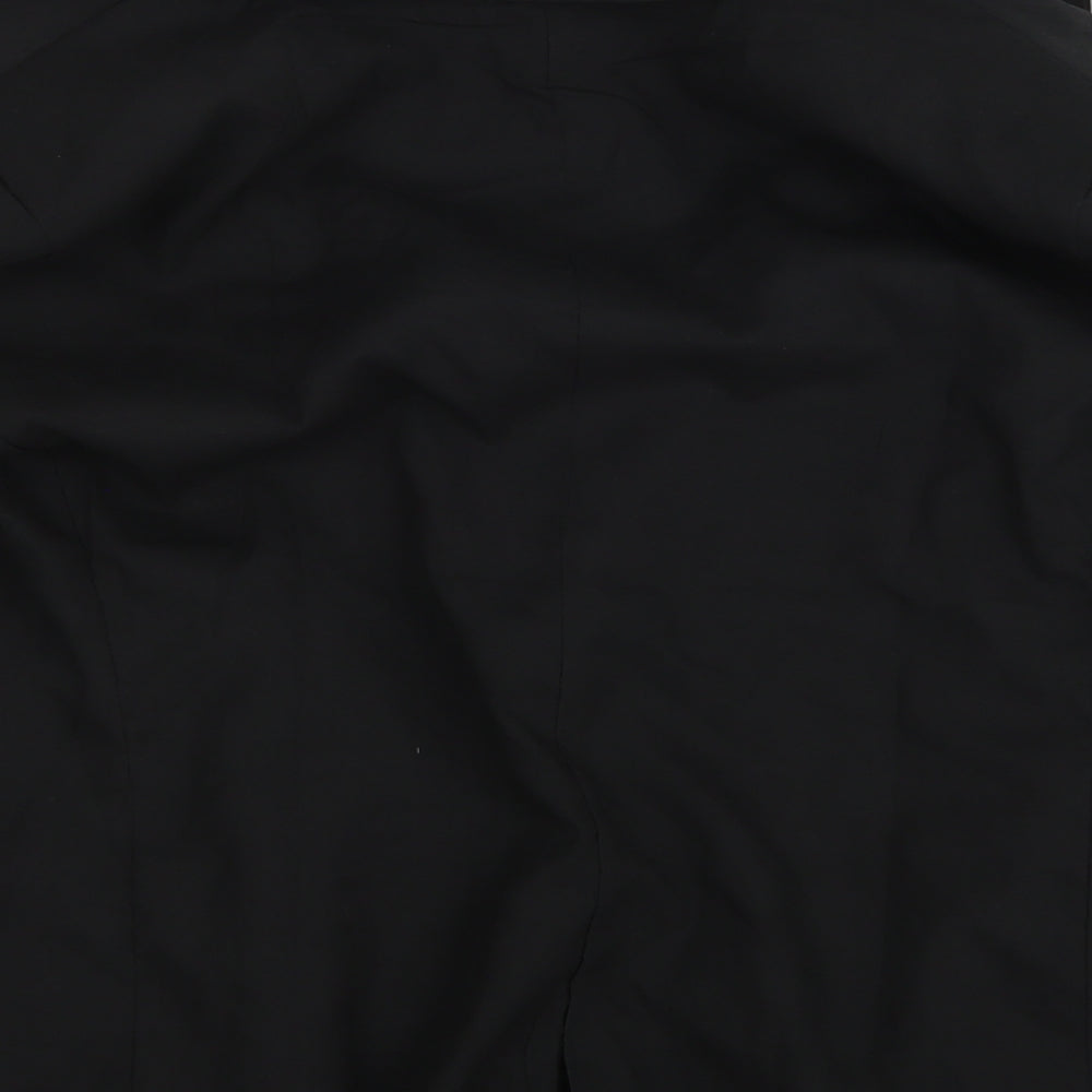 Unika Womens Black Overcoat Jacket Size 14