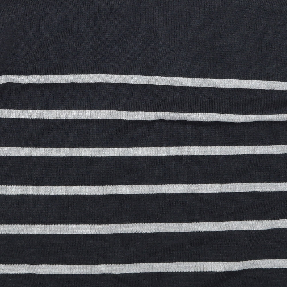 TU Mens Black Striped Pullover Jumper Size S