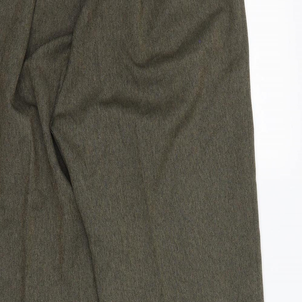 Bonmarché Womens Green Dress Pants Trousers Size 16 L22 in