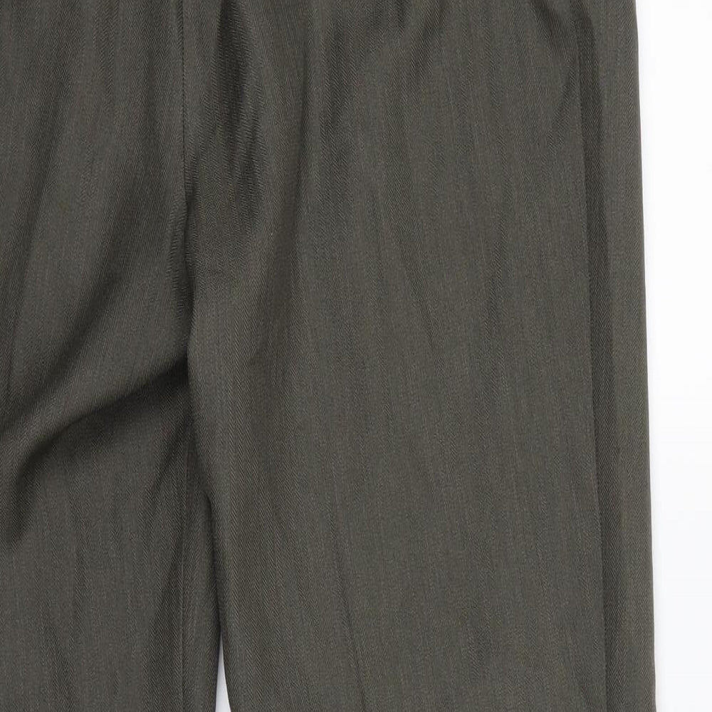 Marks & Spencer Womens Brown Dress Pants Trousers Size 14 L29 in