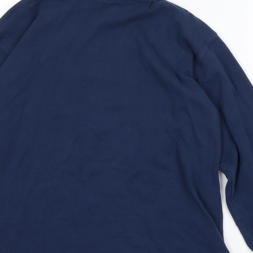 basic gear Mens Blue Pullover Sweatshirt Size M