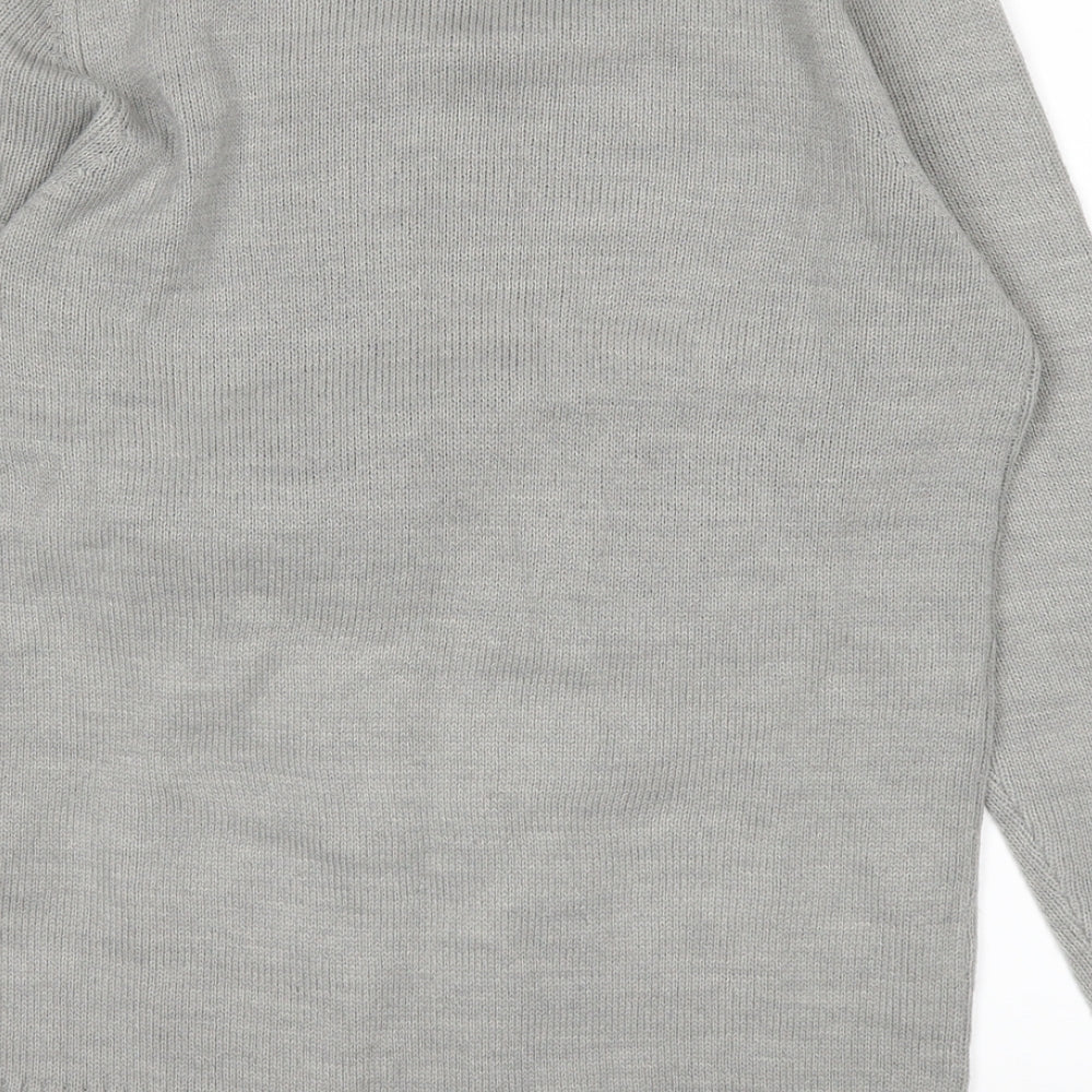 Peacocks Womens Grey Pullover Jumper Size S