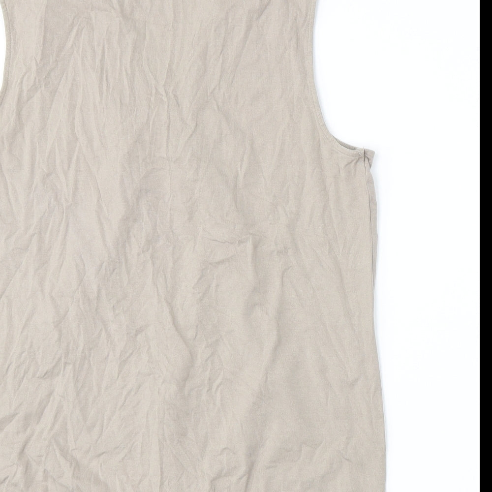 Marks & Spencer Womens Beige Basic Tank Size 18
