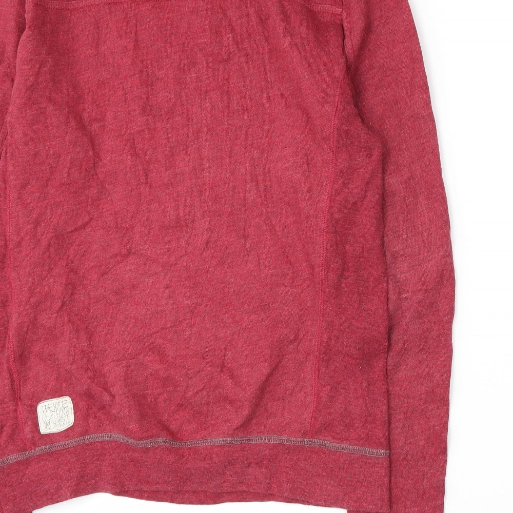 The Ryde Clothing Mens Red Jersey Pullover Sweatshirt Size S