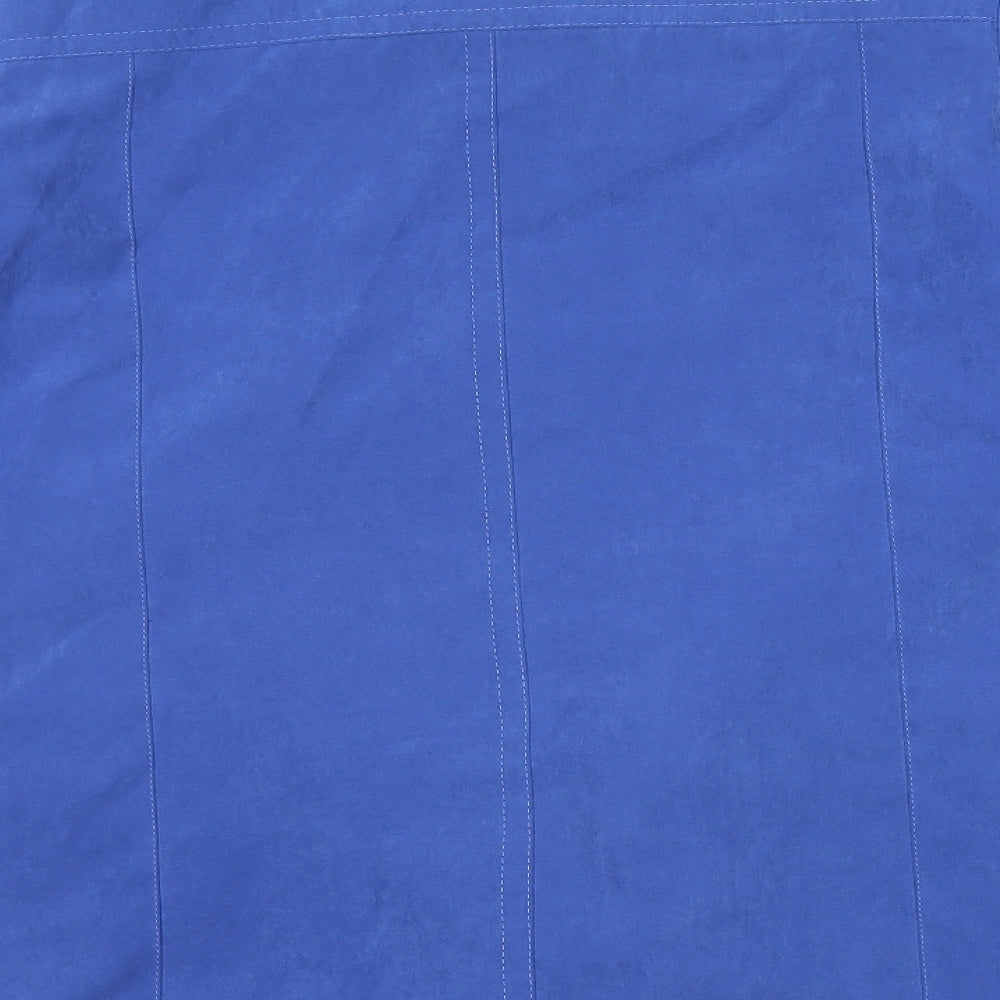 EWM Womens Blue Overcoat Coat Size 10