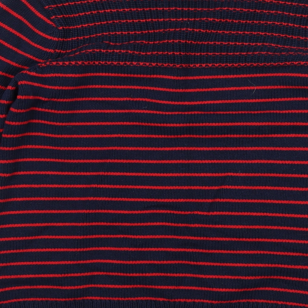 Kenar Womens Blue Striped Pullover Jumper Size L