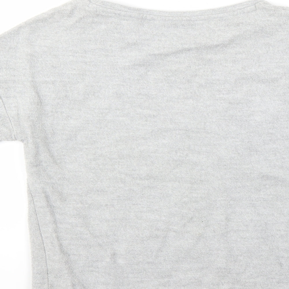NEXT Girls Grey Pullover Jumper Size 8 Years - Star