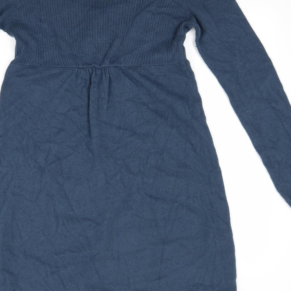 White Stuff Womens Blue Jumper Dress Size 14