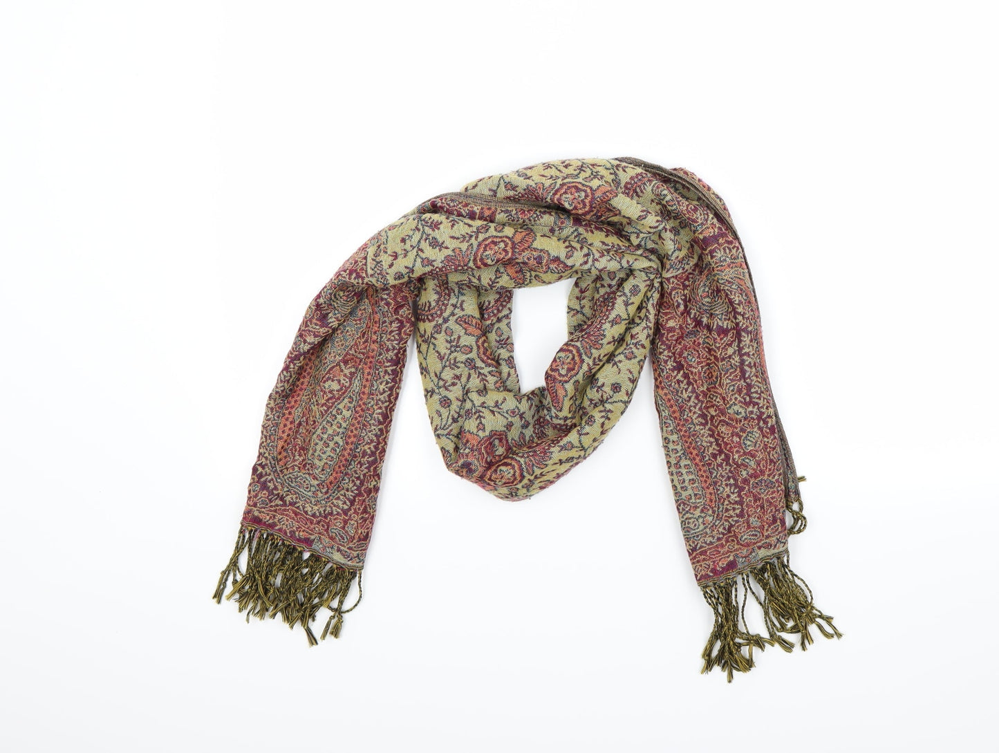Preworn Unisex Multicoloured Floral Scarf