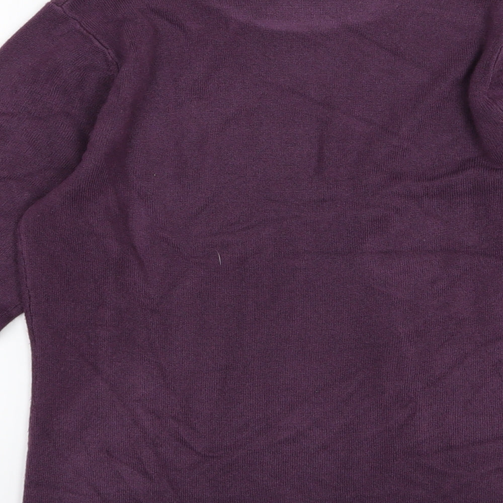 Matalan Womens Purple Knit Pullover Jumper Size 10