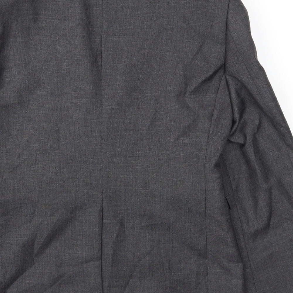 Burton Mens Grey Jacket Suit Jacket Size 36
