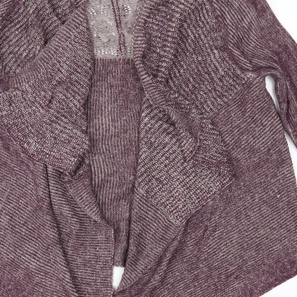 Soon Womens Purple Knit Cardigan Jumper Size 12
