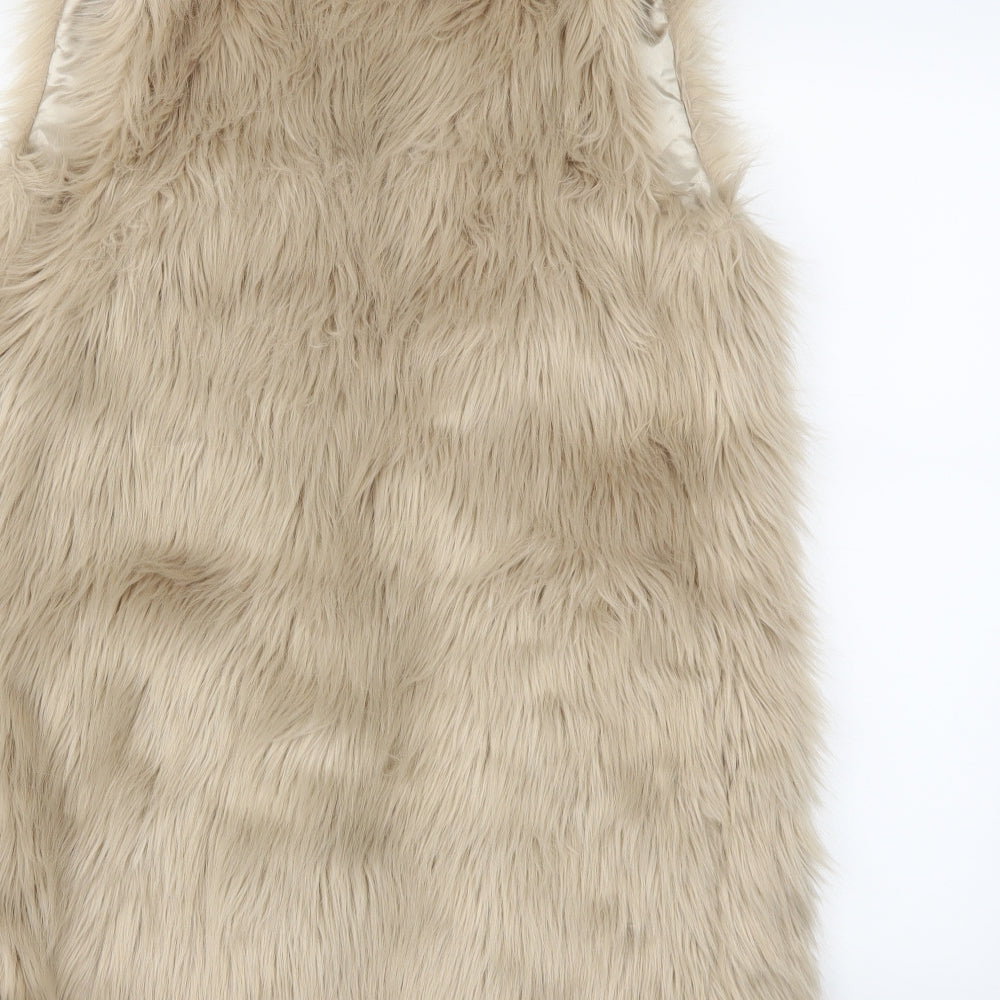 Atmosphere Womens Beige Gilet Coat Size 6