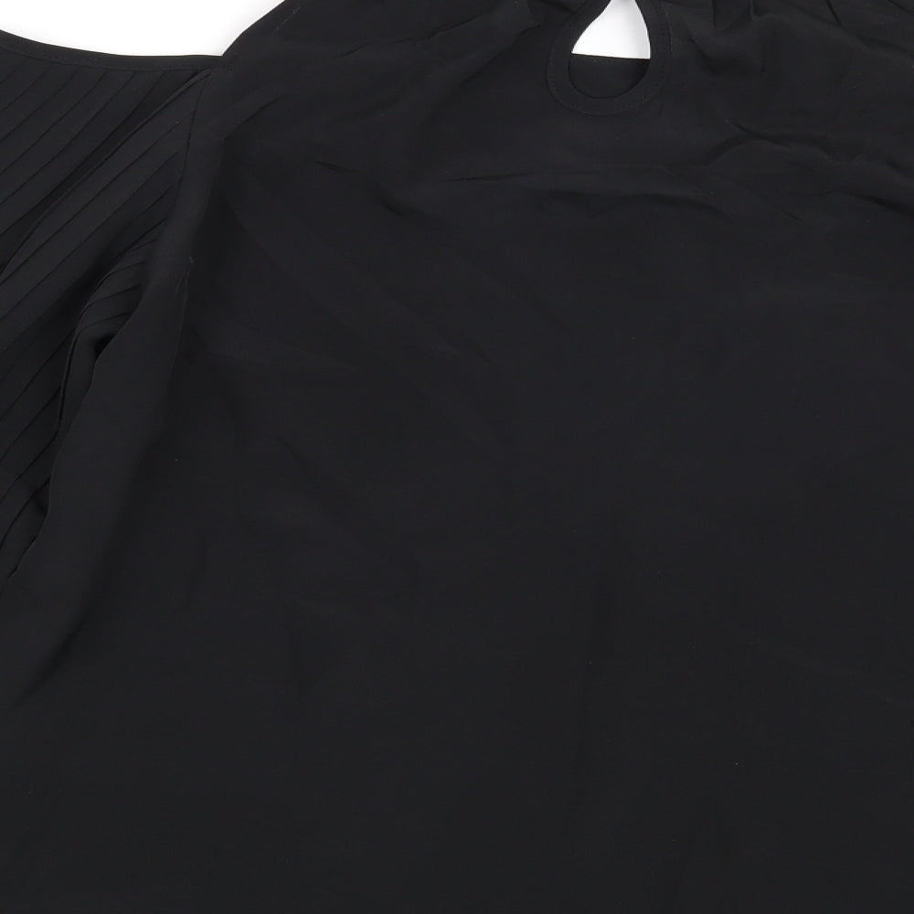 Preworn Womens Black Basic Blouse Size M