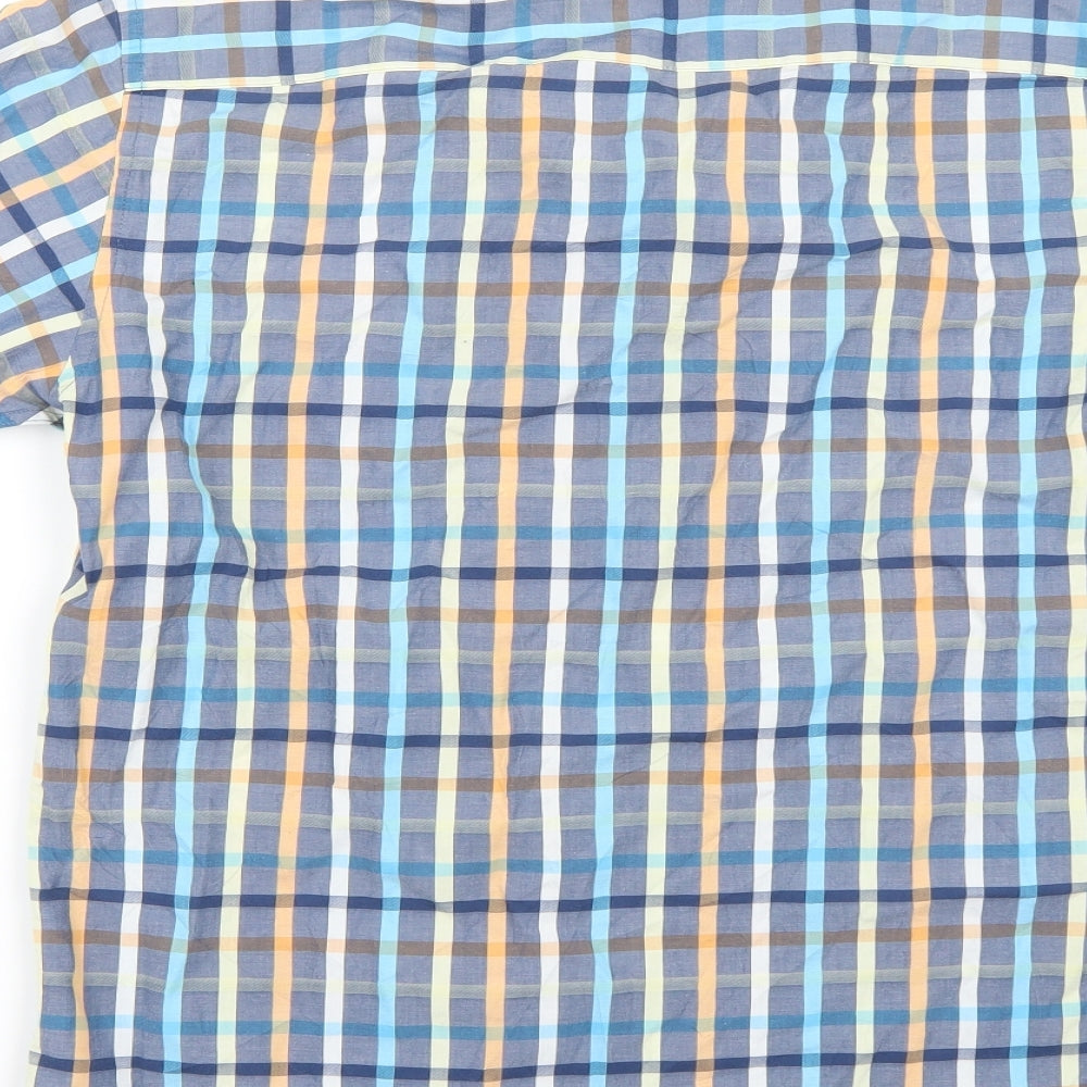 Marks and Spencer Mens Blue Button-Up Size S