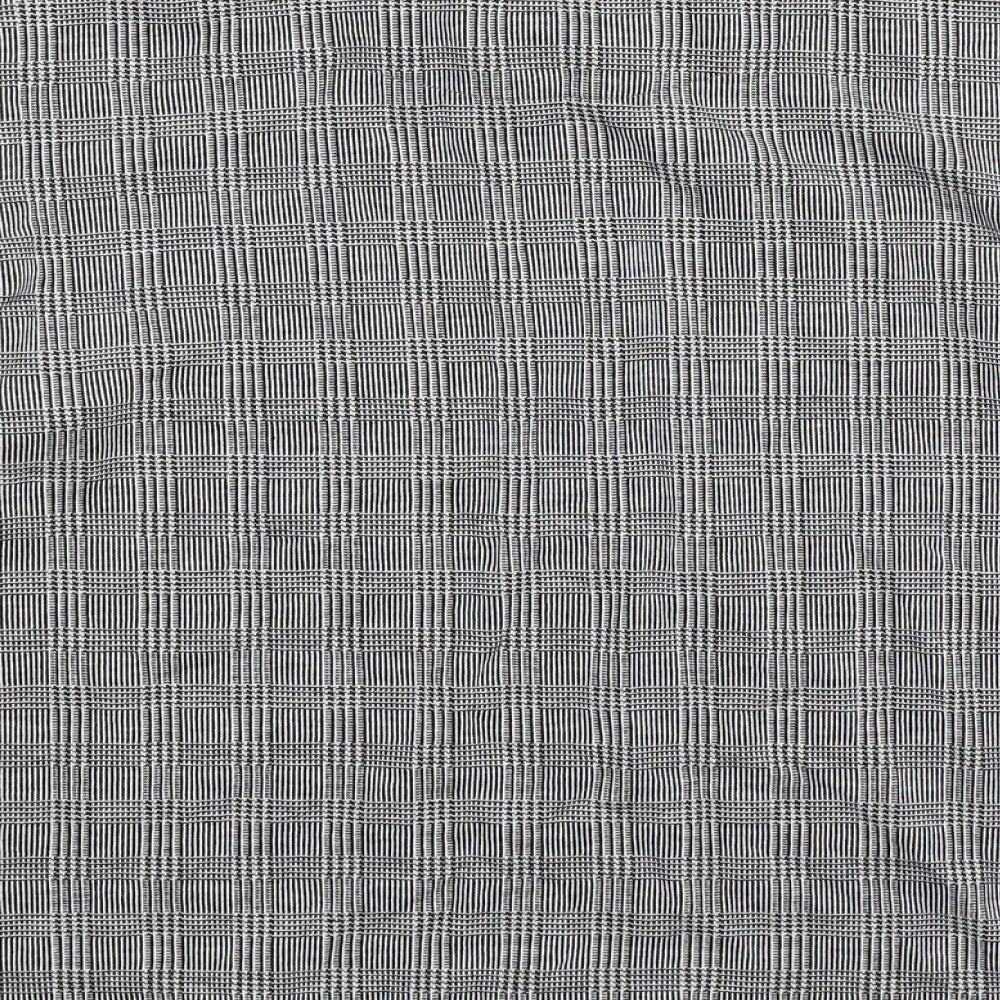 F&F Womens Grey Houndstooth Pullover Sweatshirt Size 10
