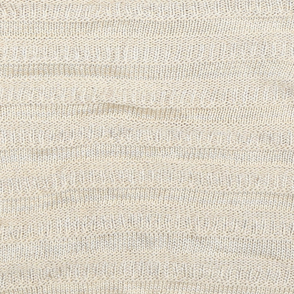 M&Co Womens Beige Knit Pullover Jumper Size M