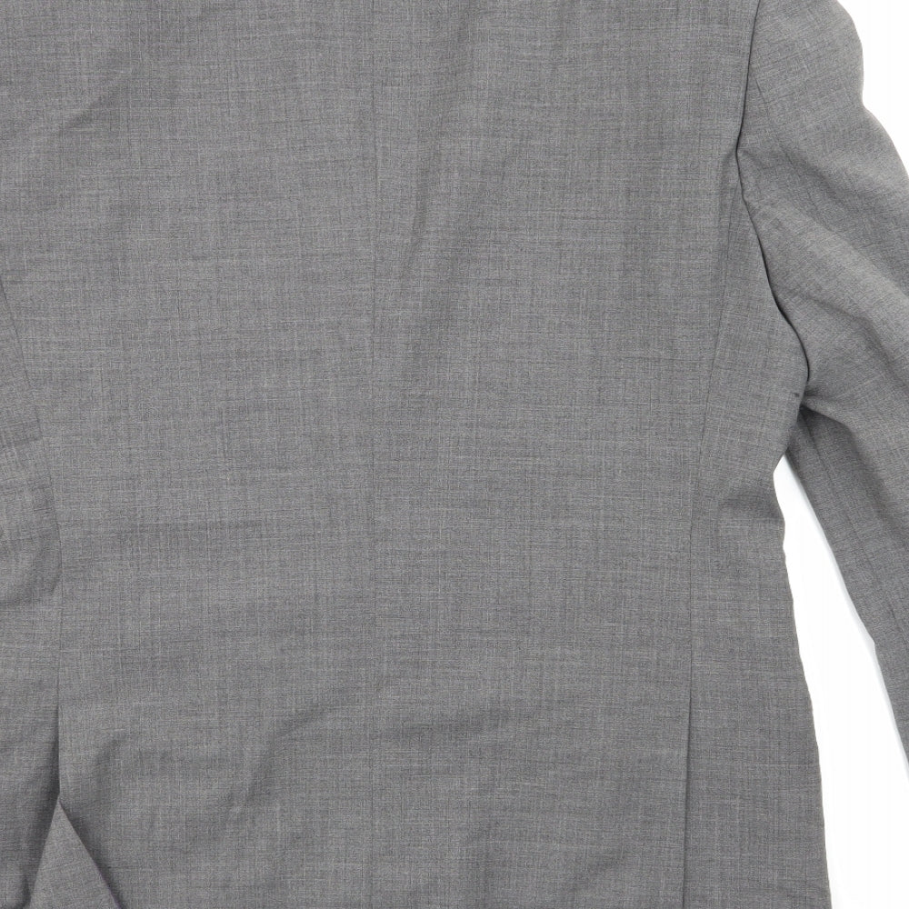 Brook Taverner Mens Grey Jacket Suit Jacket Size 38