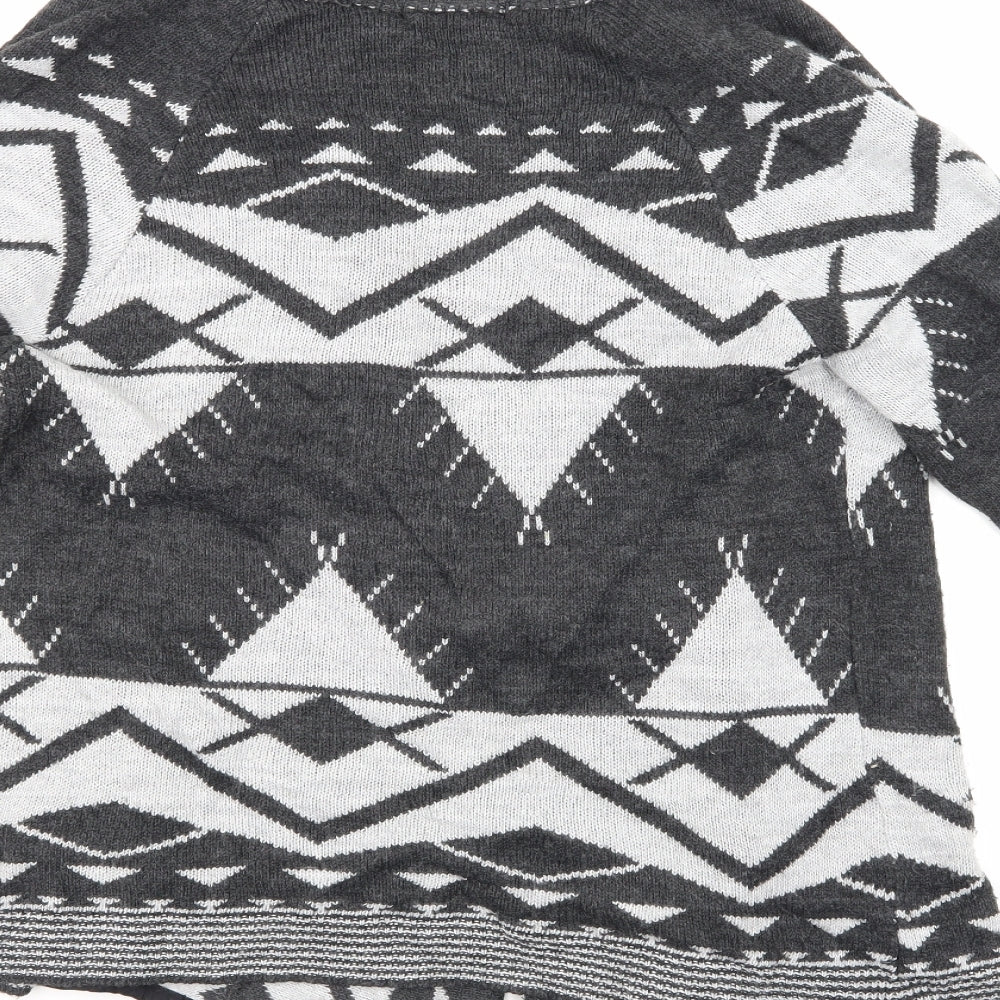 Pigaro Womens Grey Knit Cardigan Jumper Size S