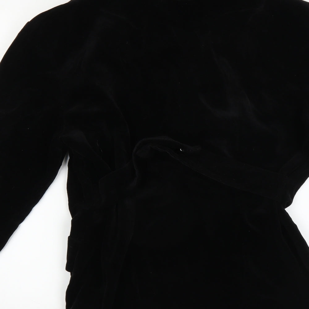 modele Womens Black Overcoat Coat Size 12
